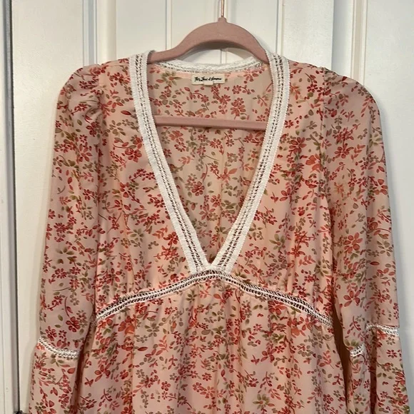 For Love and Lemons Sweet Disposition Swing Dress Pink Floral Size XS - Picture 3 of 10